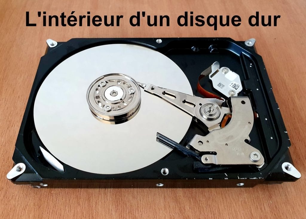 Intérieur d'un disque dur